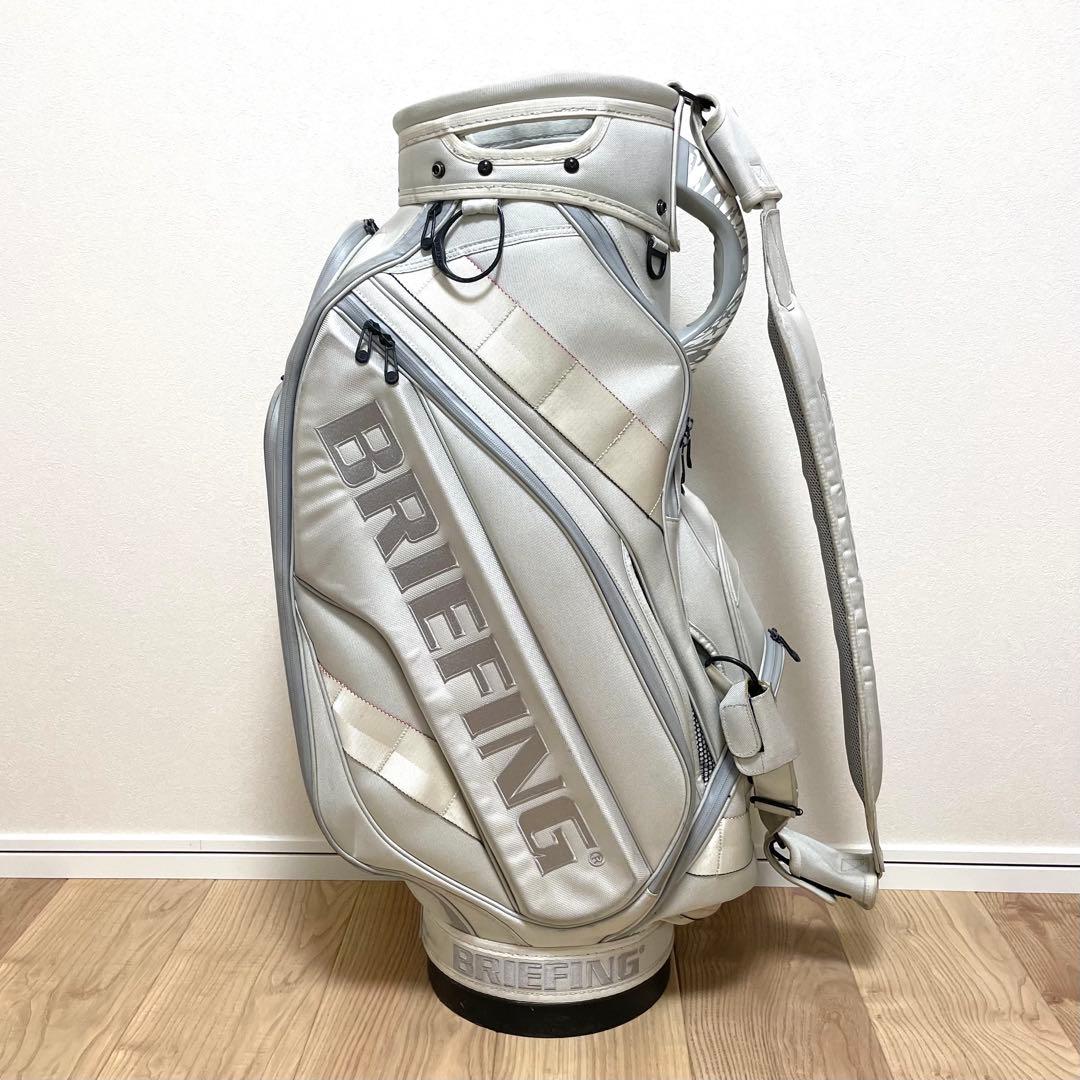 BRIEFING キャディバッグ CR-3 ホワイト シルバー ブリーフィング