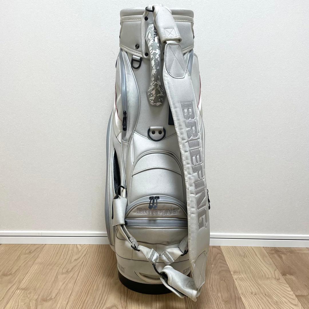BRIEFING キャディバッグ CR-3 ホワイト シルバー ブリーフィング