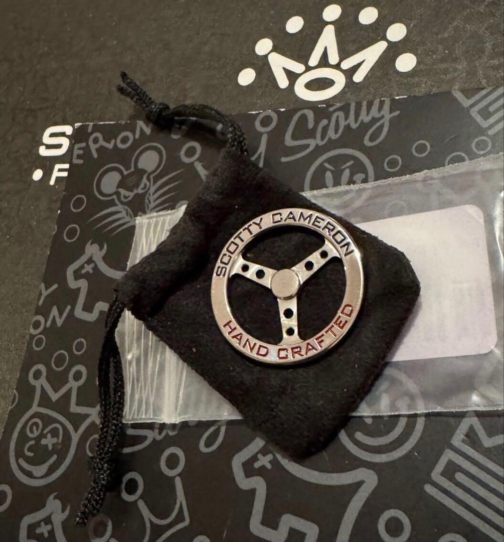 スコッティキャメロン★Steering Wheelハンドルメタル製ボールマーカー