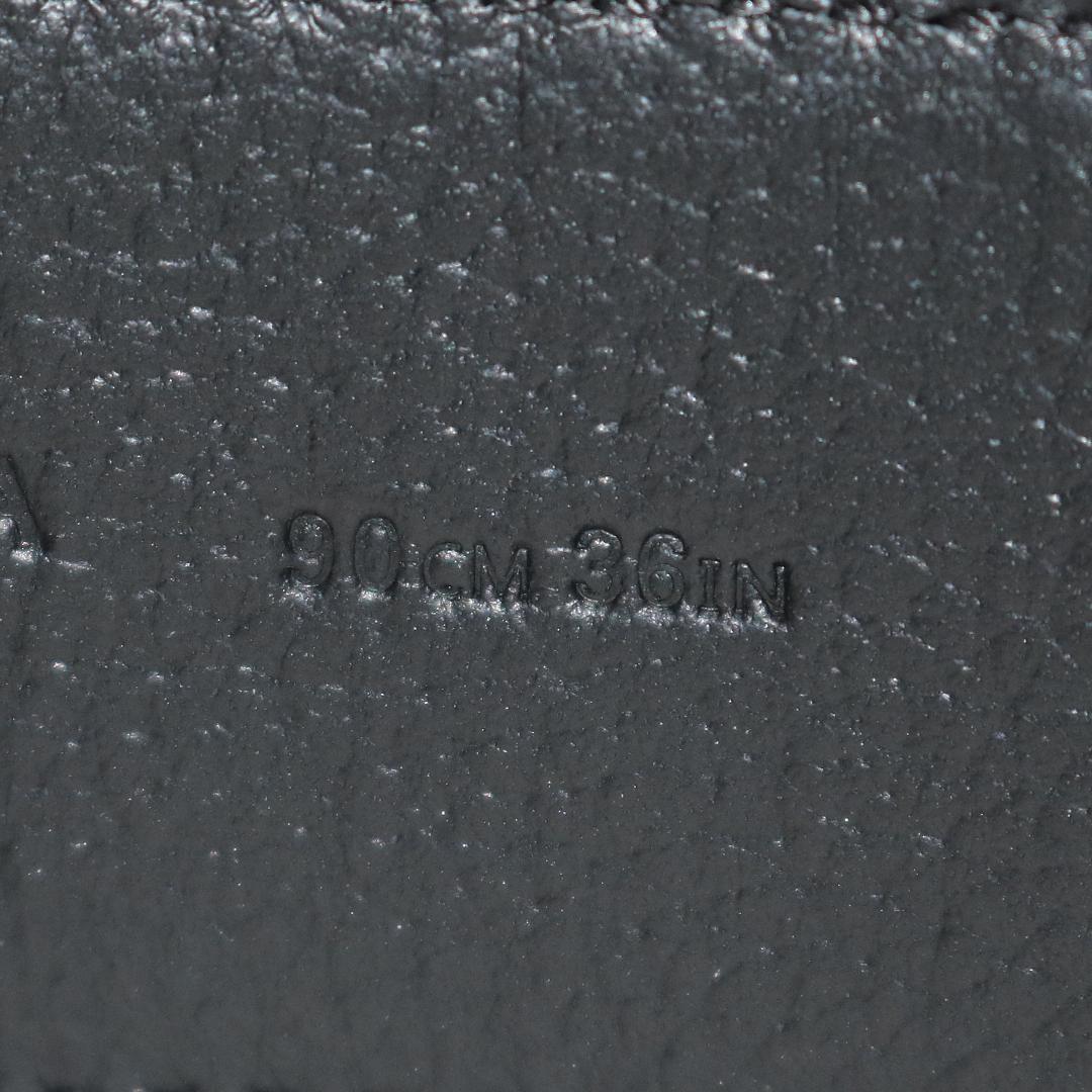 【未使用級】ボッテガヴェネタ レザー シボ革 Dリング ベルト 黒 ダブルリング