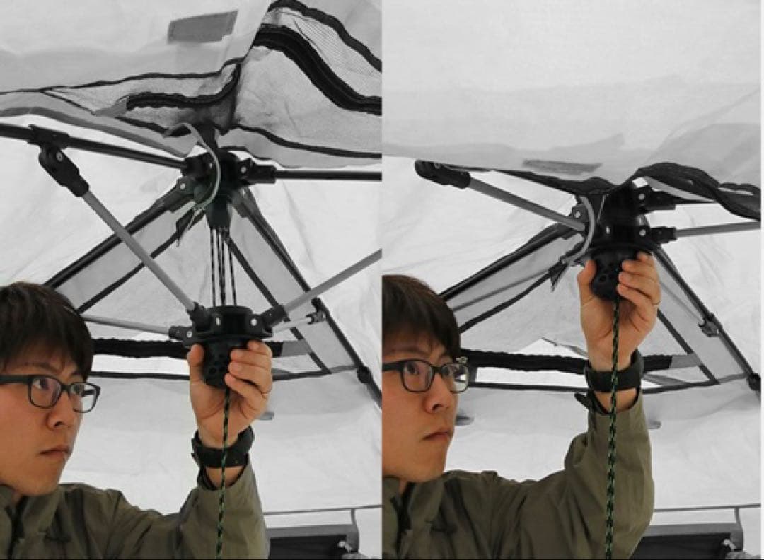 DOD ワカサギテント2人用　ワンタッチ　美品