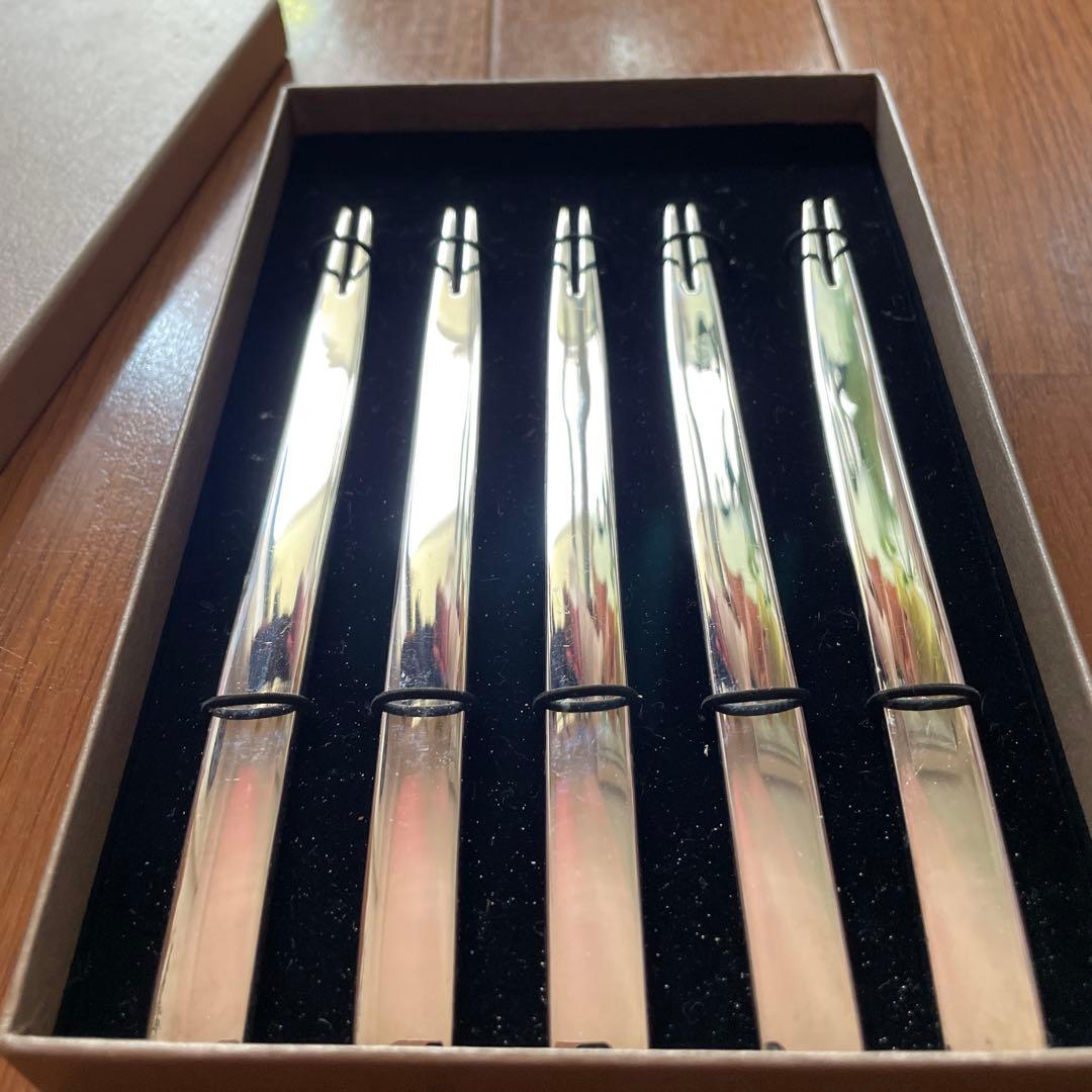 クリストフル　Christofle デザートフォーク　5本セット　シルバー製品