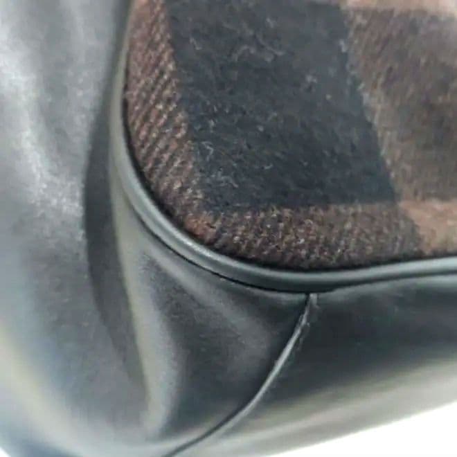 COACH　コーチ　ウール×レザー　2WAY　ショルダーバッグ　ビジネスバッグ