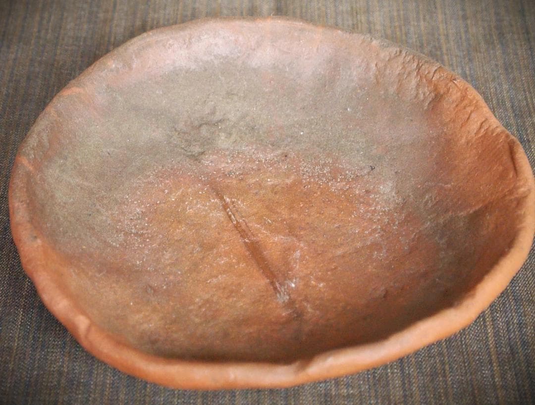 ハジミ★中村和樹★備前【窯変】茶碗A、角皿A,B、丸皿１８.５