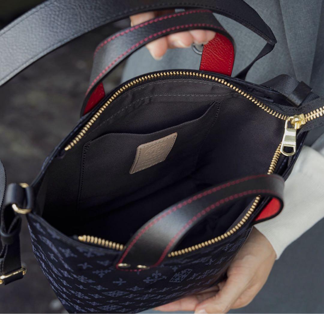 russetJALオリジナル 2way ダブルフェイスショルダーバッグ　美品