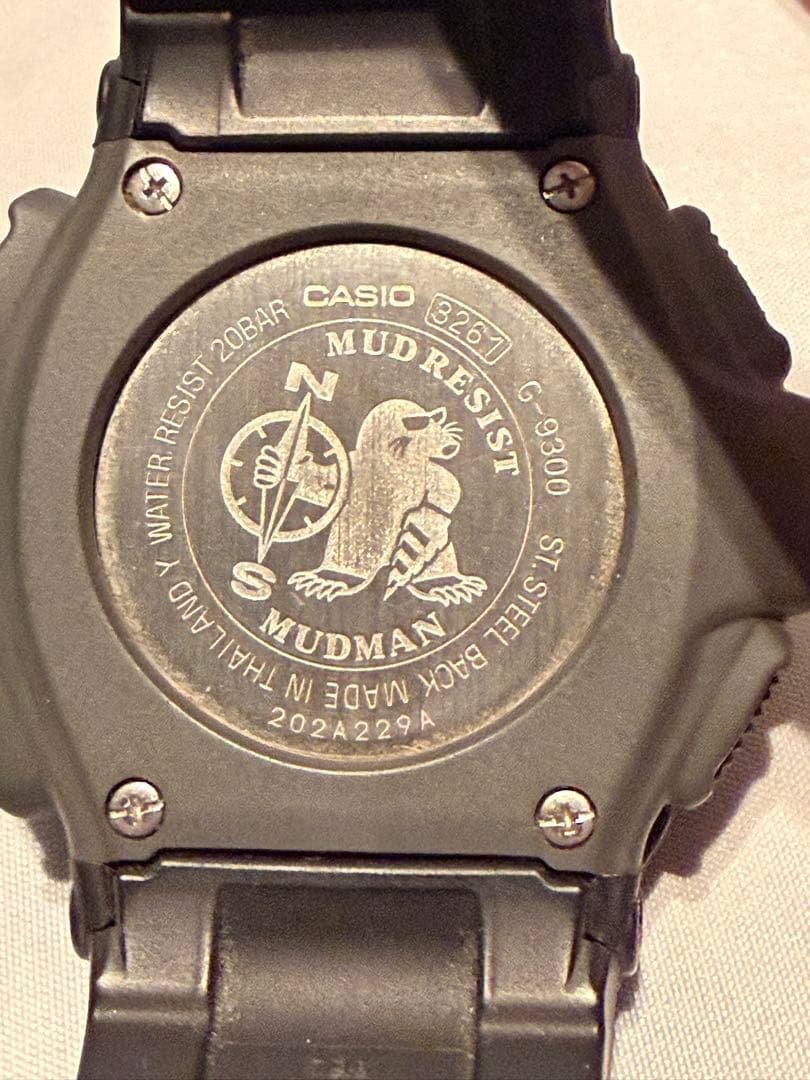 [美品]CASIO G-SHOCK G-9300 MUDMAN タフソーラー B