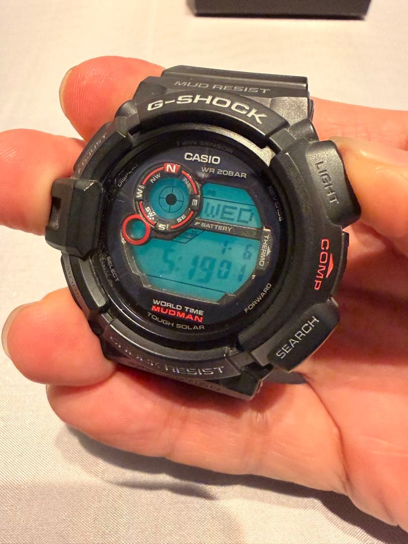 [美品]CASIO G-SHOCK G-9300 MUDMAN タフソーラー B