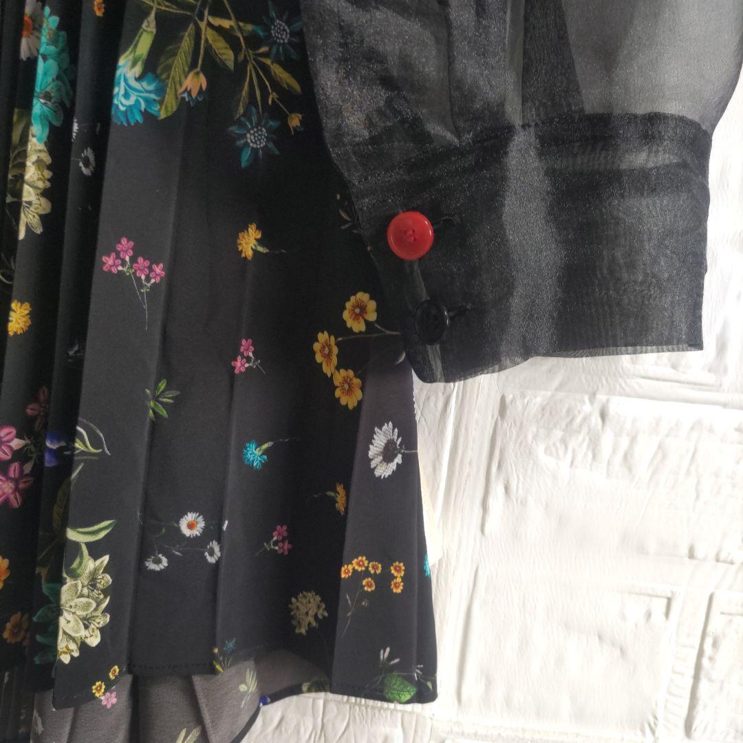 専用✨ロイスクレヨン　フラワー　プリーツ　オーガンジー　ワンピース　チュニック