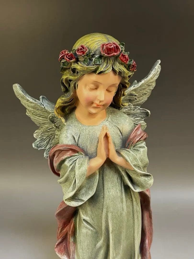 【リトルガールエンジェル】 天使の置物　 玄関　リビング　寝室　書斎　30cm