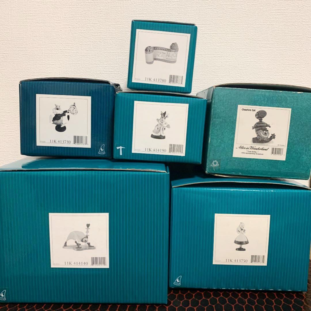 超レア 未使用 WDCC ディズニー不思議の国アリス7点セット