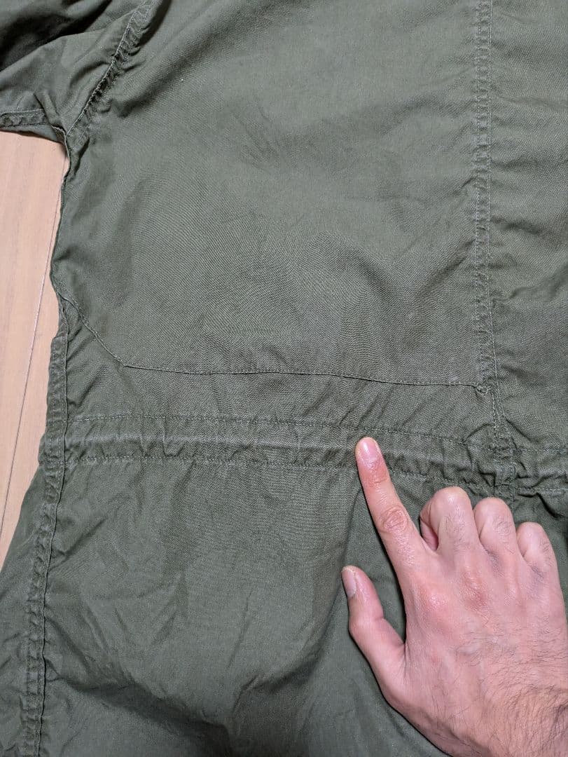 実物 米軍　M-65 モッズコ－ト フィッシュテールパーカー　XS　フード付き