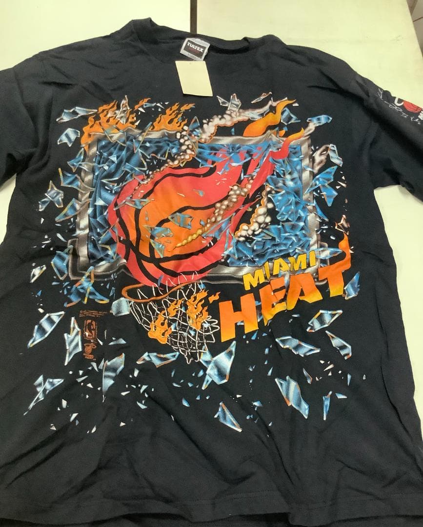 新品 レアヴィンテージ 80s NBA MIAMI HEAT ブラック XL