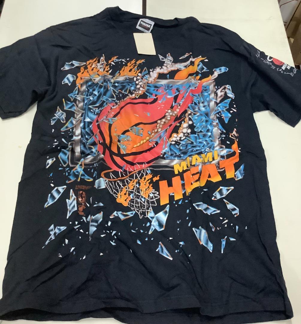 新品 レアヴィンテージ 80s NBA MIAMI HEAT ブラック XL