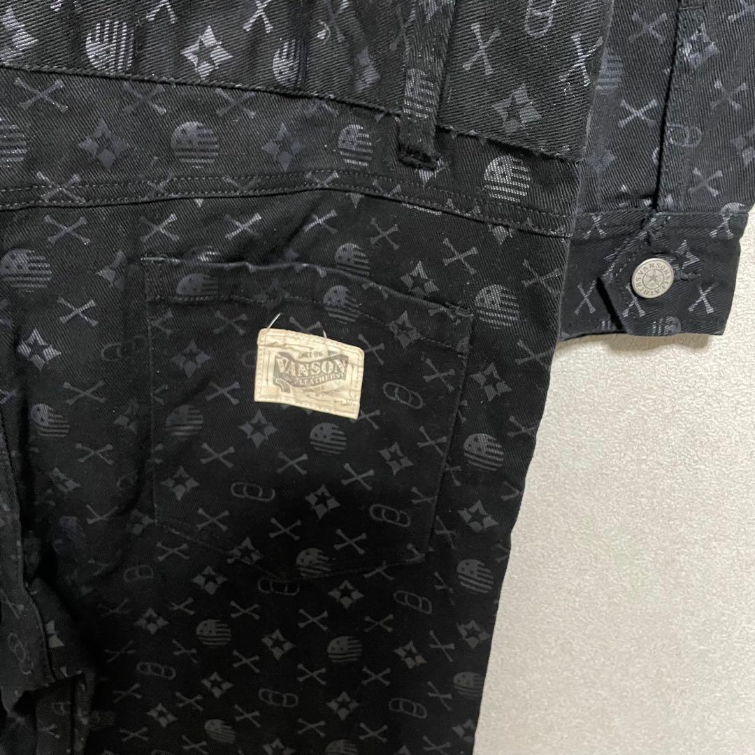 美品　VANSON モノグラム　オーバーオール　つなぎ オ－ルインワン　XL