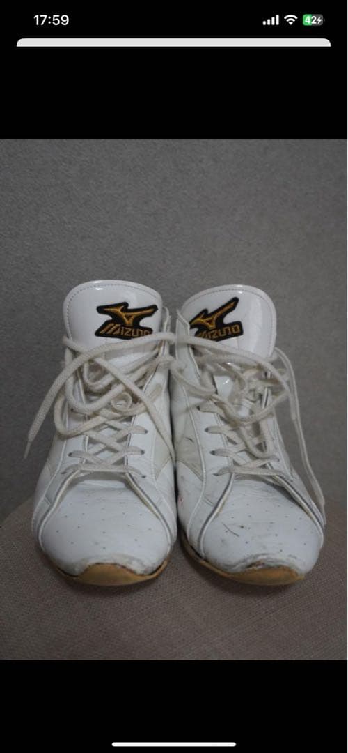 Mizuno ボクシングシューズ ハイカット ホワイト