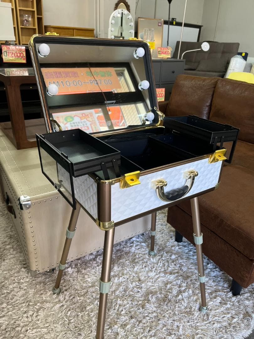 Francfranc　フランフラン　ヴァリーズ　ハリウッドボックスＬ　ホワイト