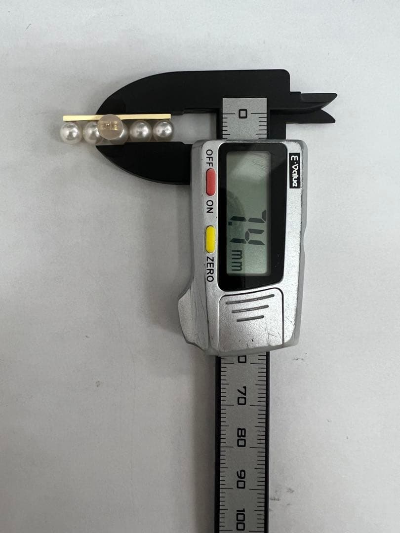 22/美品 田崎真珠 タサキ K18YG 750 バランスプラス パール ピアス