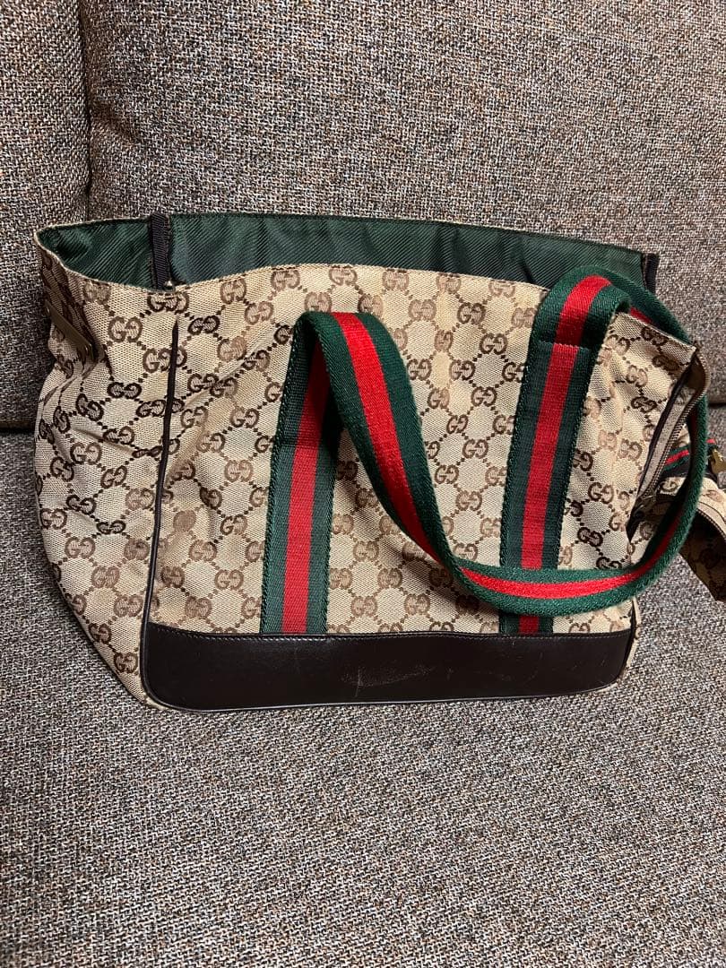 超希少／GUCCI　ペットキャリー　GG柄　キャンバス