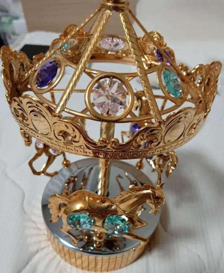 SWAROVSKI メリーゴーランド オルゴール
