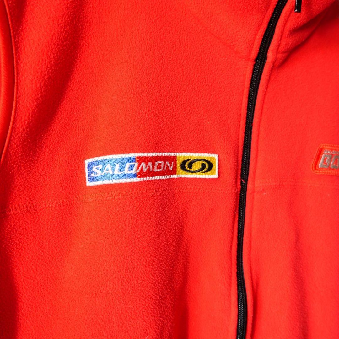 Vintage SALOMON 90s フリース ベスト 古着 テック