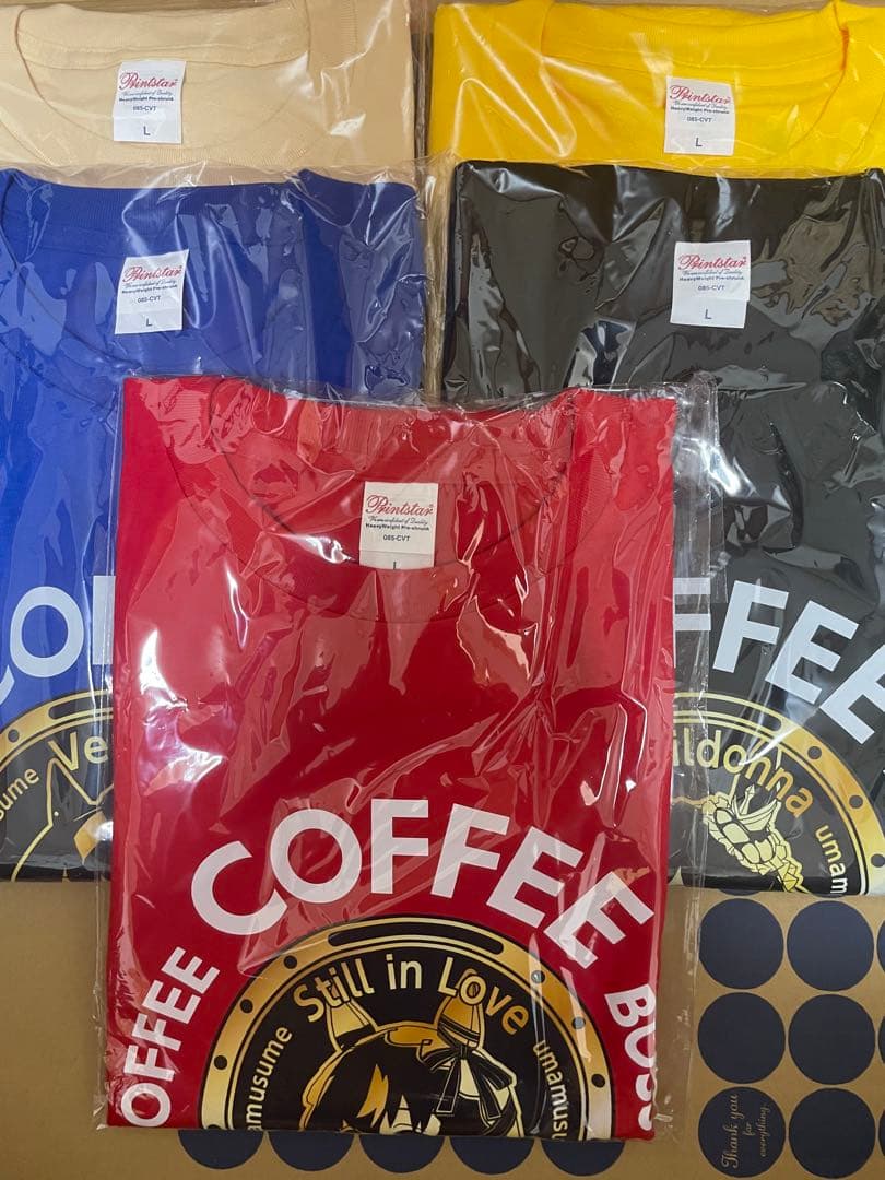 A*Z様 ウマ娘✕ BOSS Tシャツ 5色セット　サイズL