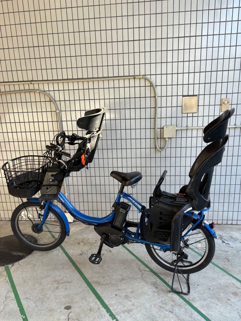 ヤマハ　電動アシスト自転車 前後チャイルドシート付き