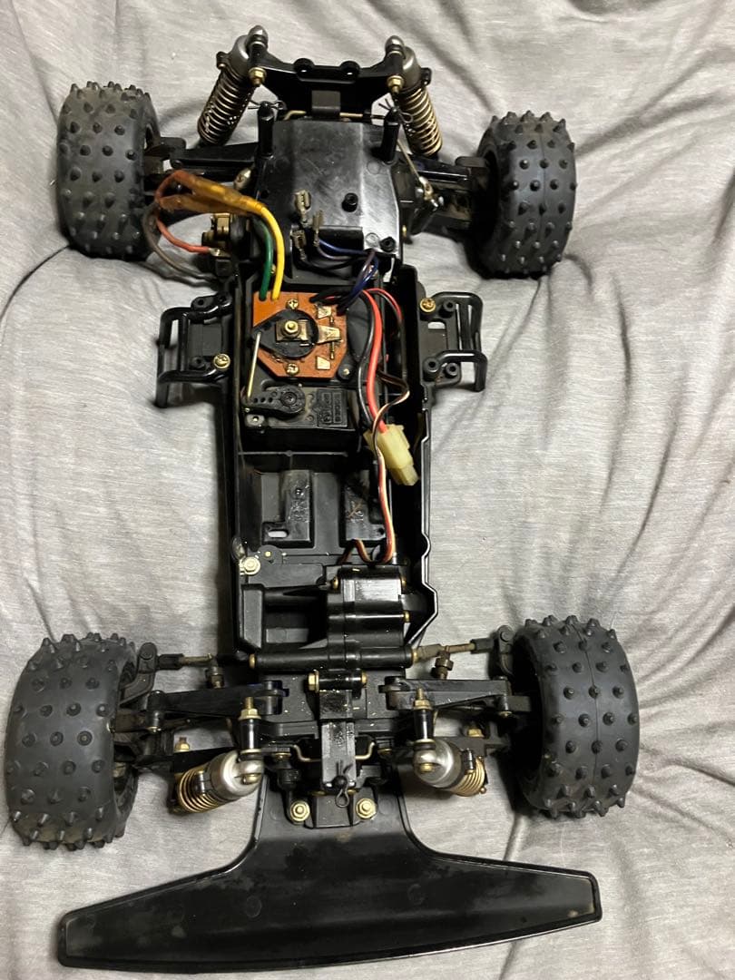 タミヤ 当時物　タミヤオプションダンパー、ダイナテックモーター　ジャンク品