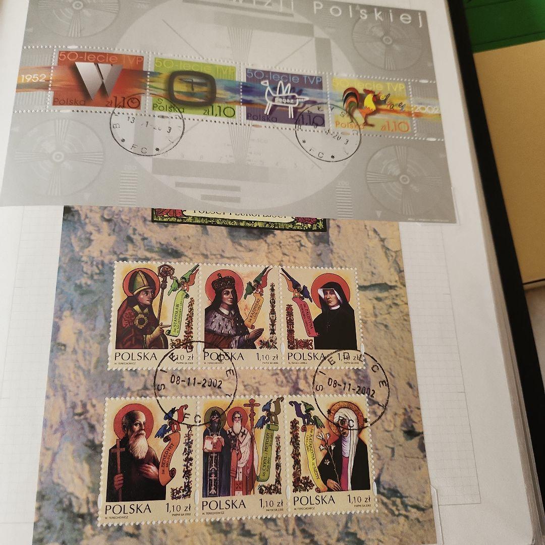 ポーランド　使用済み切手5冊