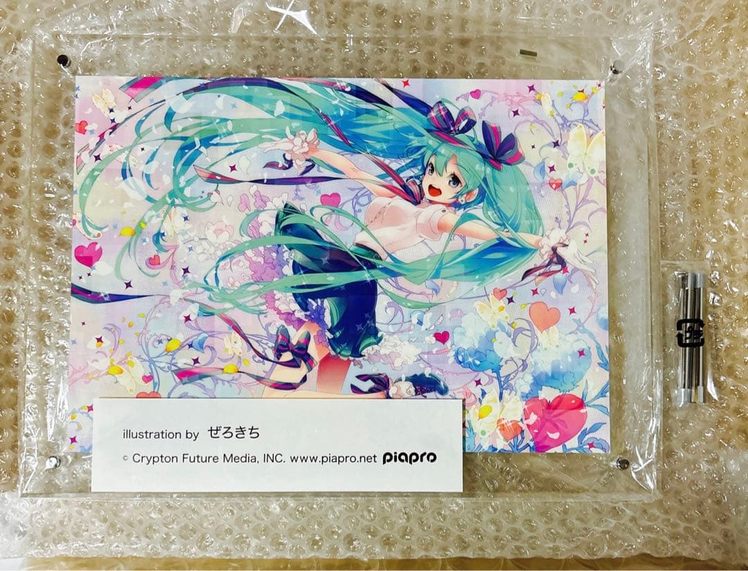 未使用　初音ミク　複製原画　抽選　当選品