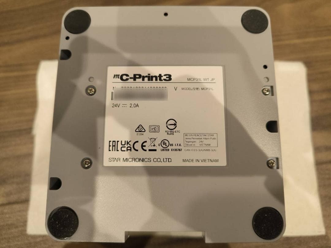 スター精密レシートプリンタ　mC-Print3　MCP31L WT