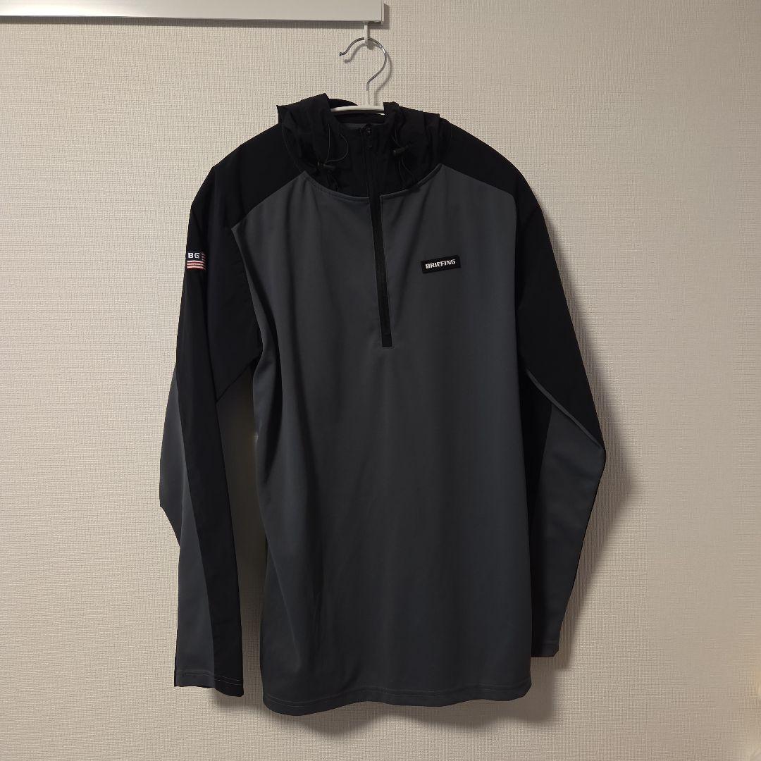 ☆美品☆BRIEFING GOLF ラウンドパーカー　グレーブラック　M
