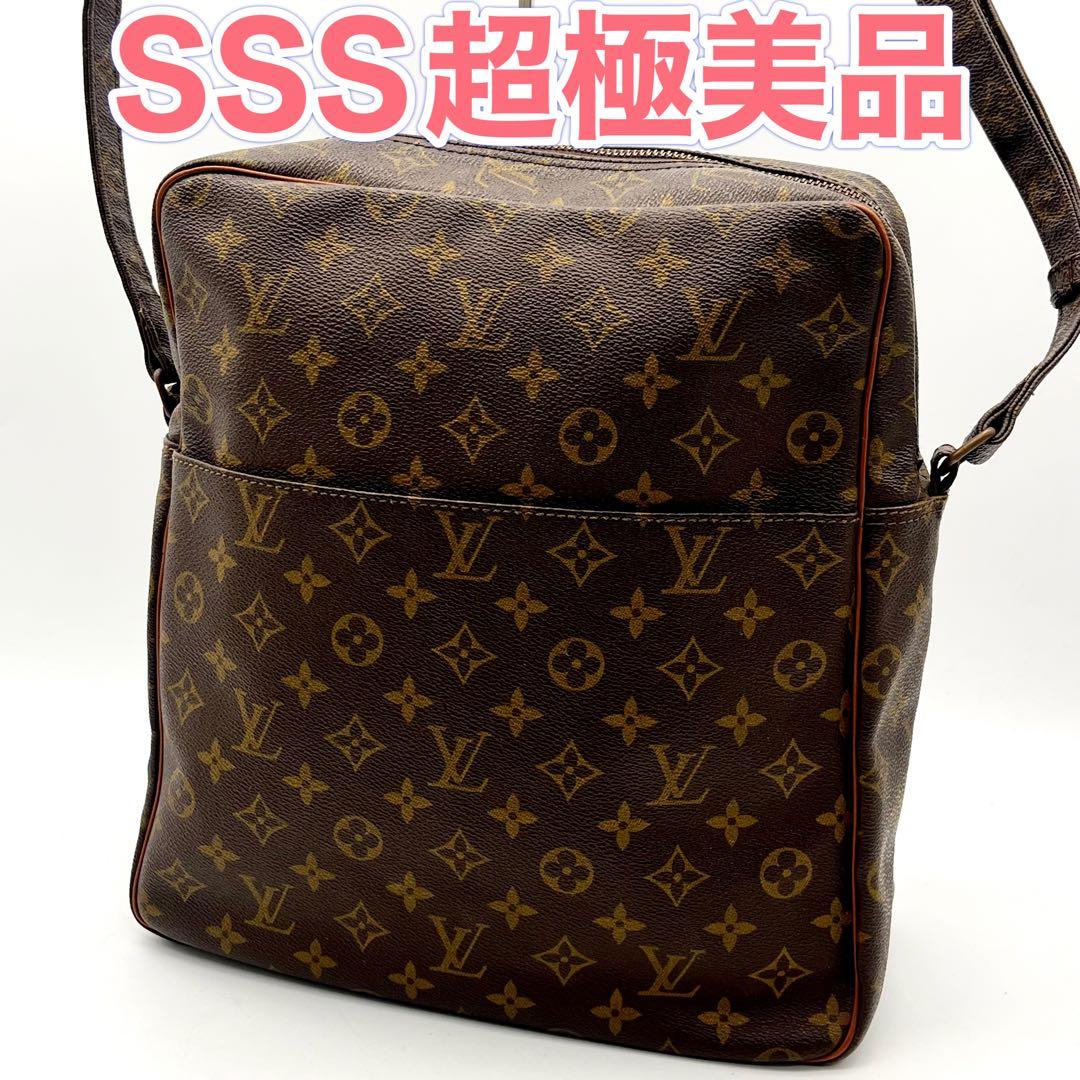 ルイヴィトン モノグラム マルソー ショルダーバッグ 本物 正規品 男女兼用 茶