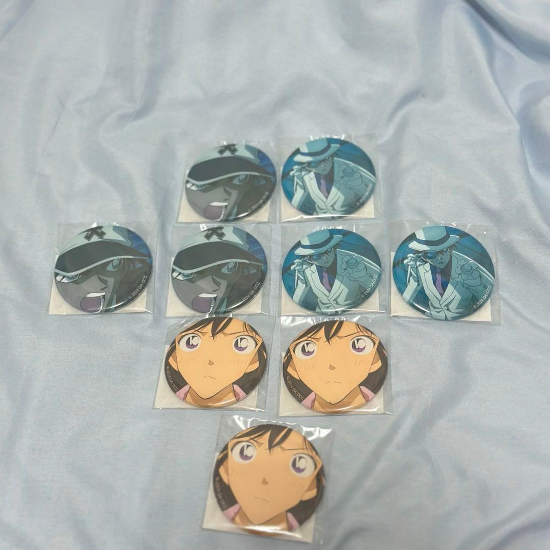 名探偵コナン プラザ 怪盗キッド コナン 缶バッジ 100万ドルの五稜星