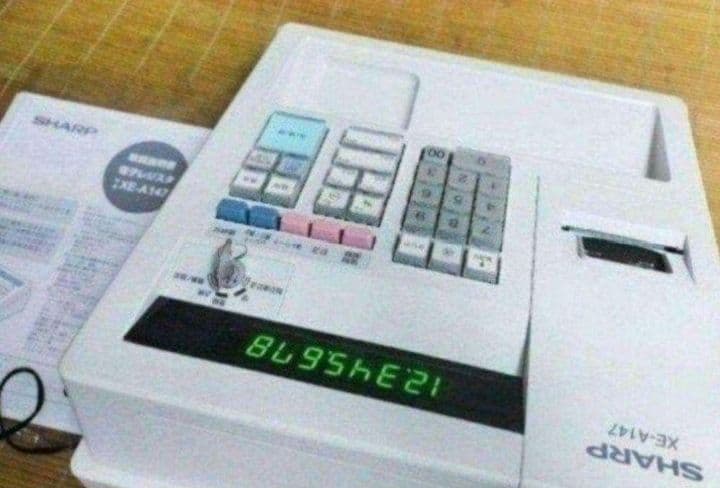 シャープレジスター　XE-A147　PC連携売上管理フル設定無料　147654