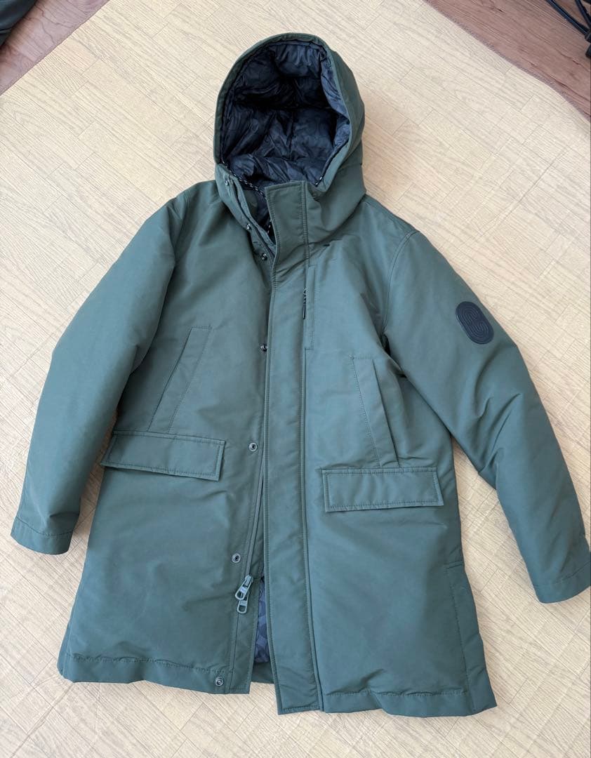 新品 COACH オリーブグリーン モッズコート ダウン