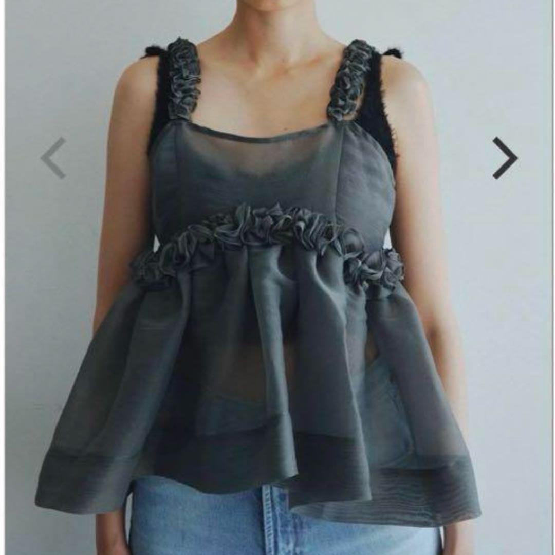 最終値下げ 新品未使用 bibiy グレー シアー ビスチェ キャミソール