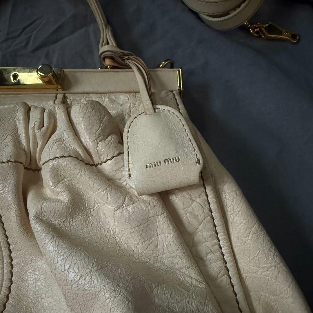 【最終値下げ❗️】miumiu レザー　ハンドバッグ　ショルダーバック