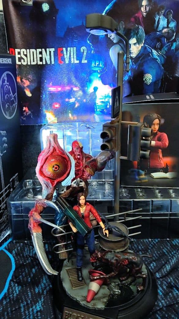 CAPCOM.[バイオハザード②(クレア＆バーキン＆ジオラマ台座)]