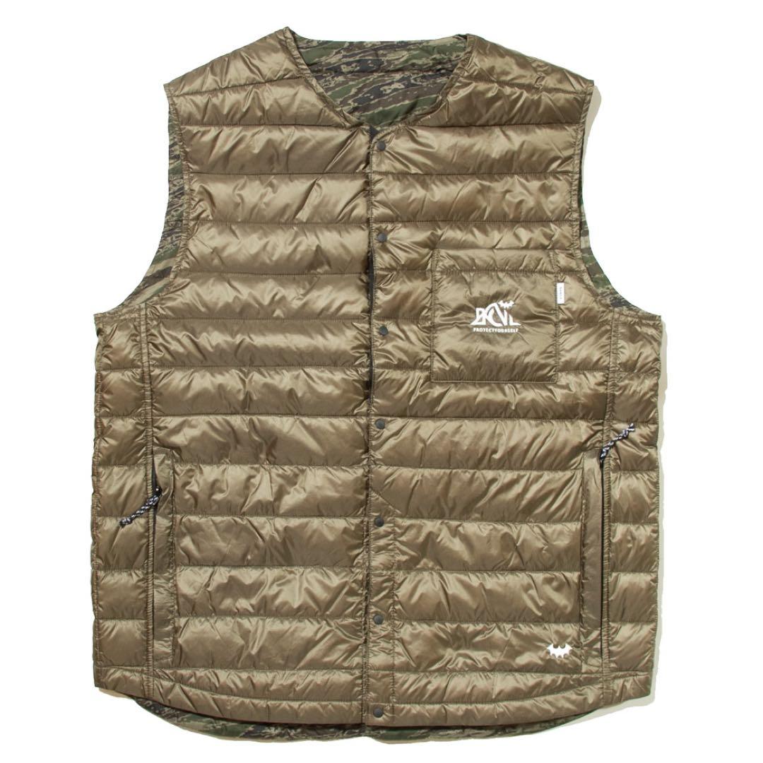 BACK CHANNEL x NANGA リバーシブル ダウン ベスト