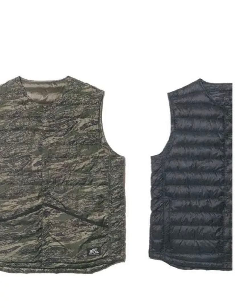 BACK CHANNEL x NANGA リバーシブル ダウン ベスト