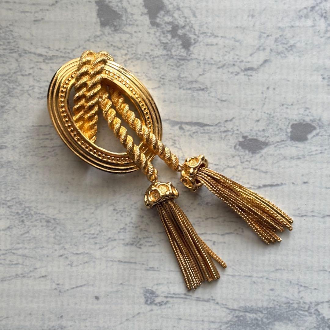 Christian Dior ディオール タッセル ブローチ ヴィンテージ