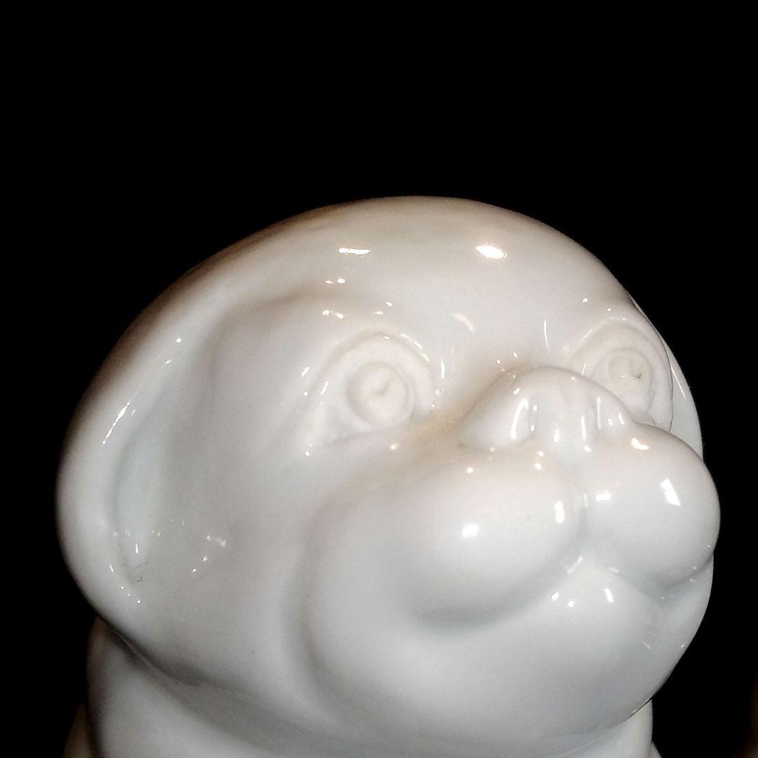 海を渡り、英国で百年以上座り続けた仔犬A正面！明治～大正期 平戸焼古伊万里九谷猫