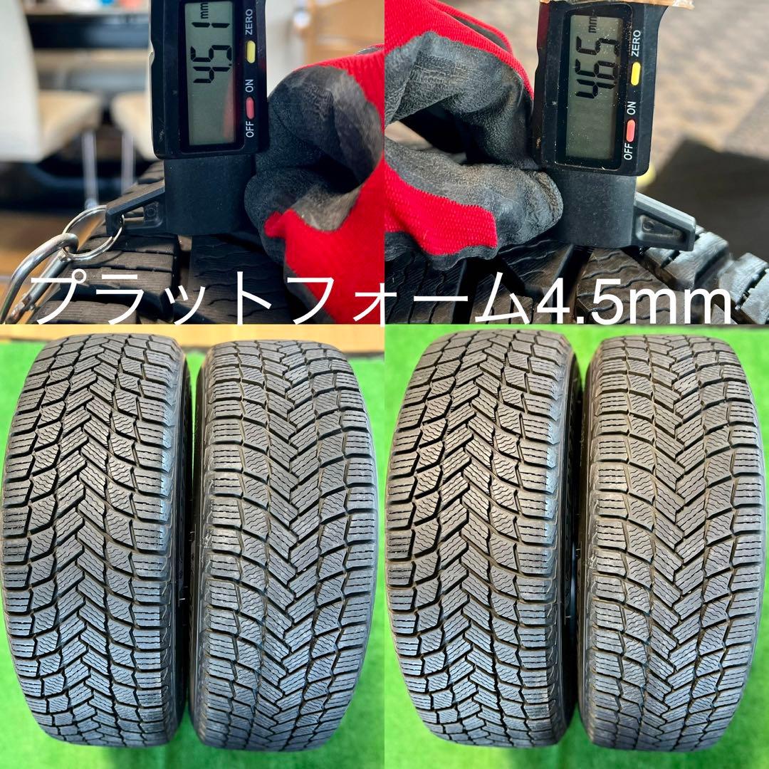  X3 X4 ケレナーズホイール＋バリ溝 ミシュラン冬タイヤ付き4本セット