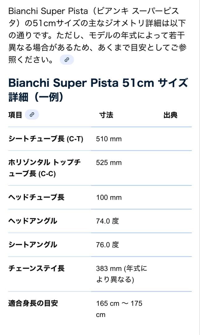 あ　さん専用bianchi super pista Azzurro 51cm