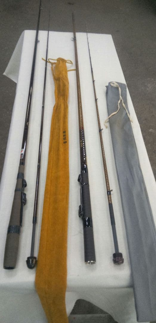 値下げしました　ヘチ竿2本セット　NFT・翔新堤240& シマノ・青波巧21