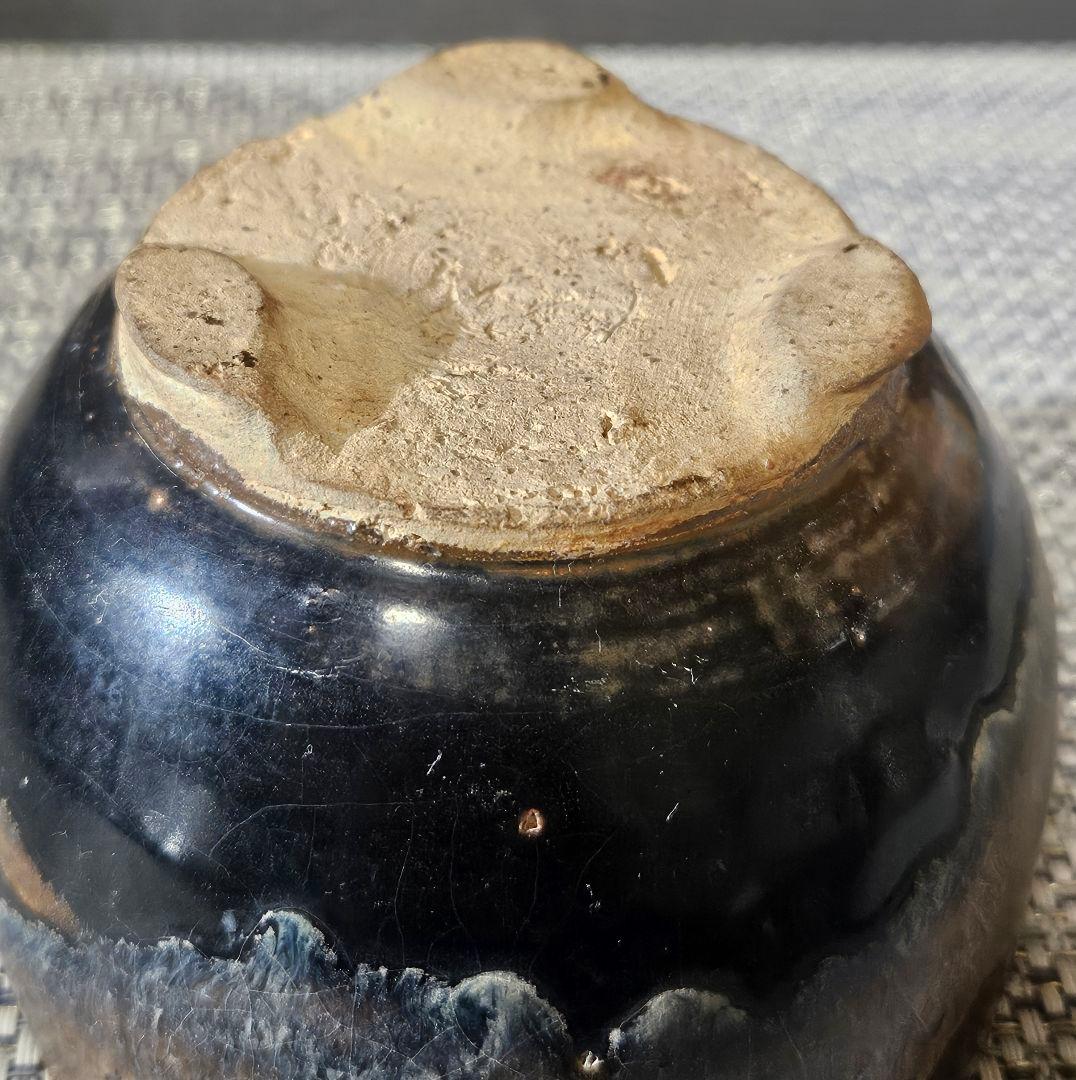 【名品❗】時代古作　中国古陶磁　南宋時代頃　吉州窯　玳玻天目　茶碗　香炉