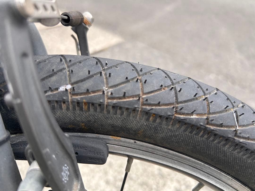 基本引き取り　ダホン 折りたたみ自転車 グレー　8段変速