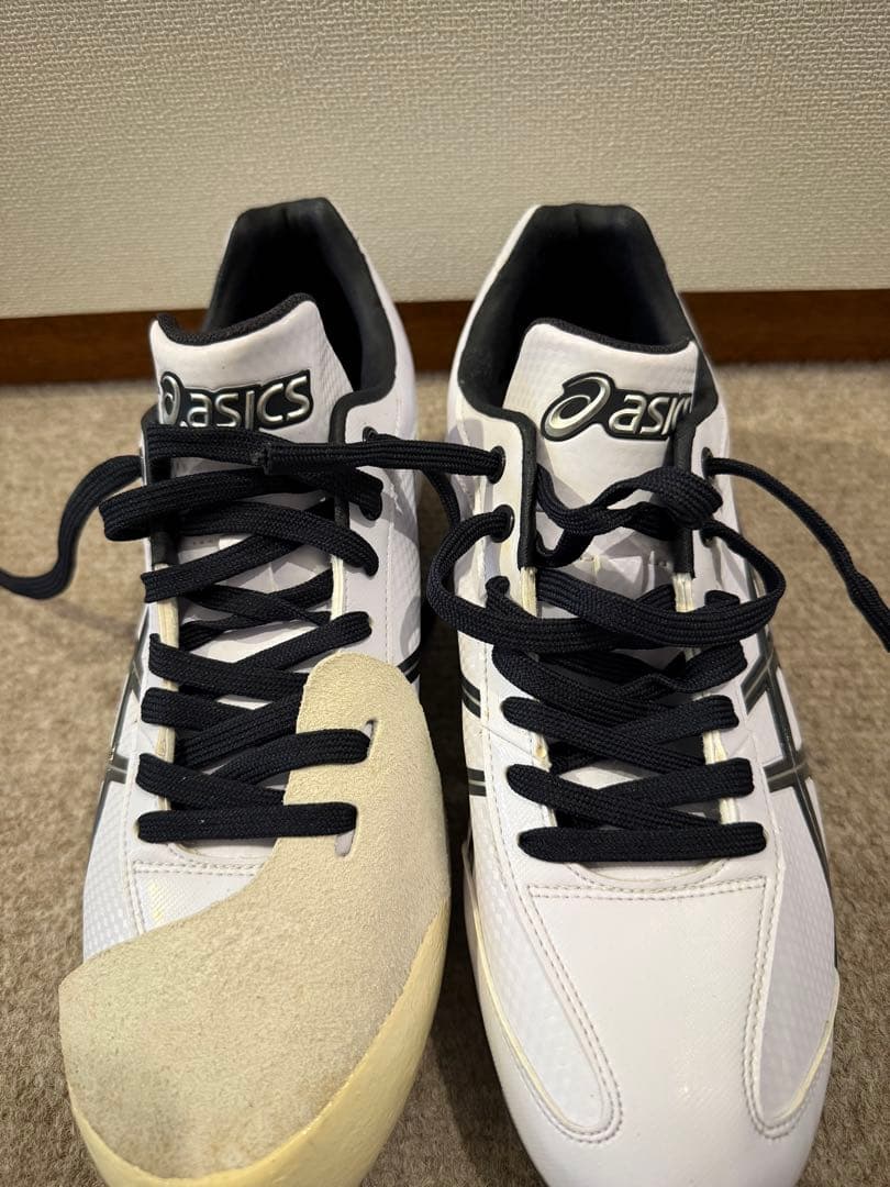 asics 野球　スパイク　シューズ 26.5cm ホワイト/ブラック