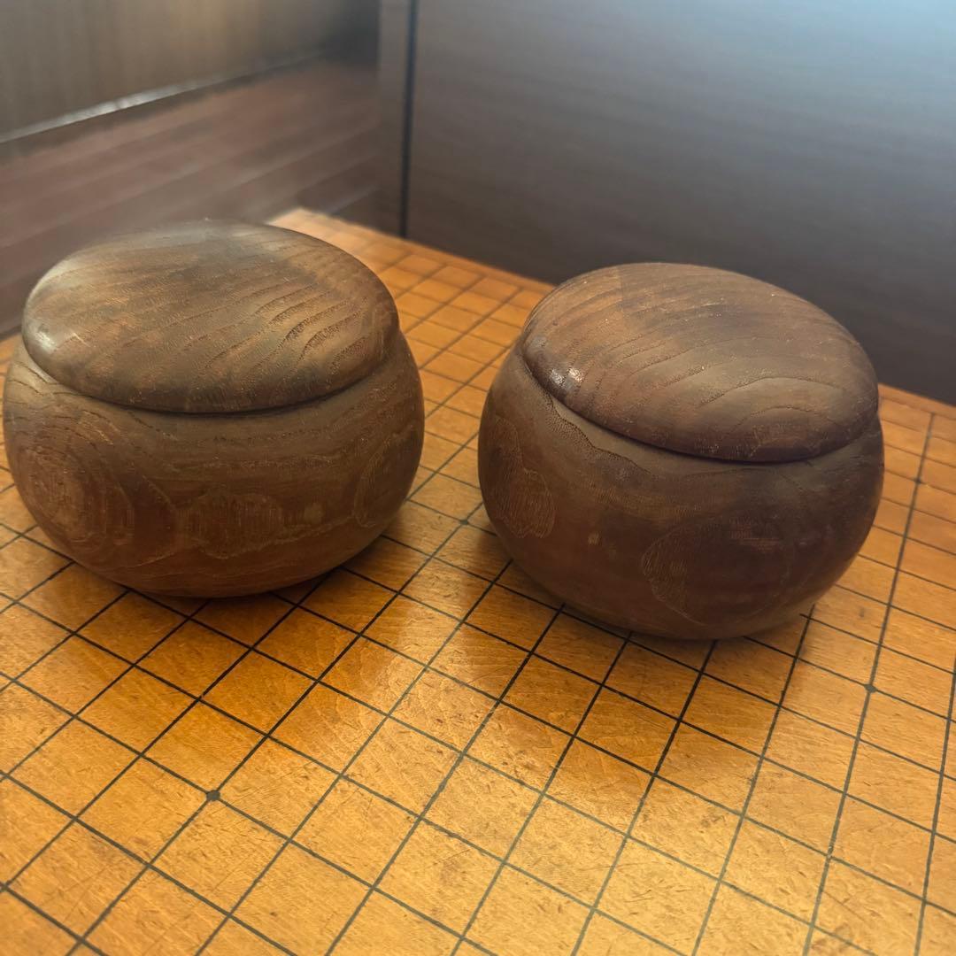 碁盤 脚つき 碁石 囲碁セット 年代物