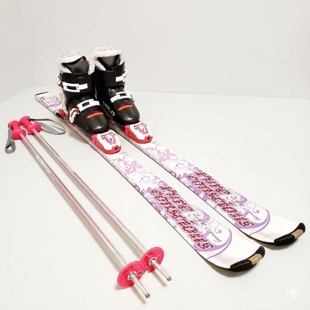 【スキー4点セット】Pure Conscious 130cm HELD 20cm